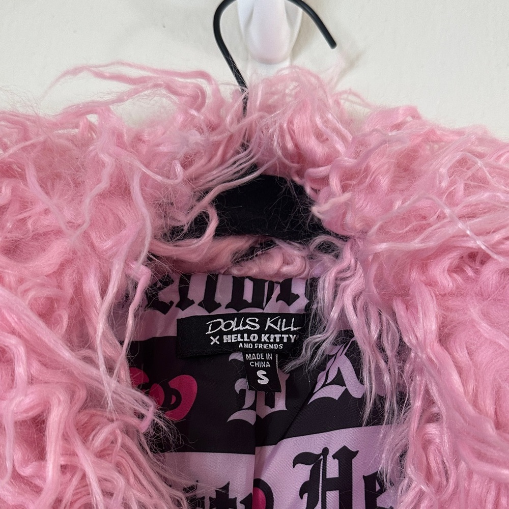 Dolls Kill Pink Teddy Jacket - Picture 2 of 13